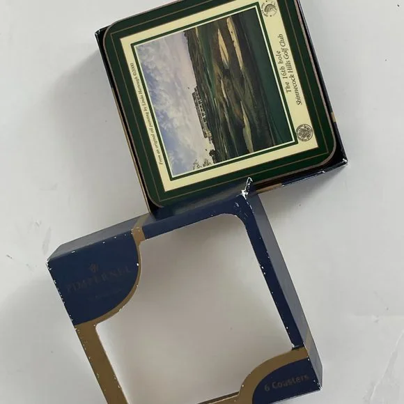 Pimpernel Set of 6 Decorative Coasters for glasses Art for the table - Picture 5 of 10